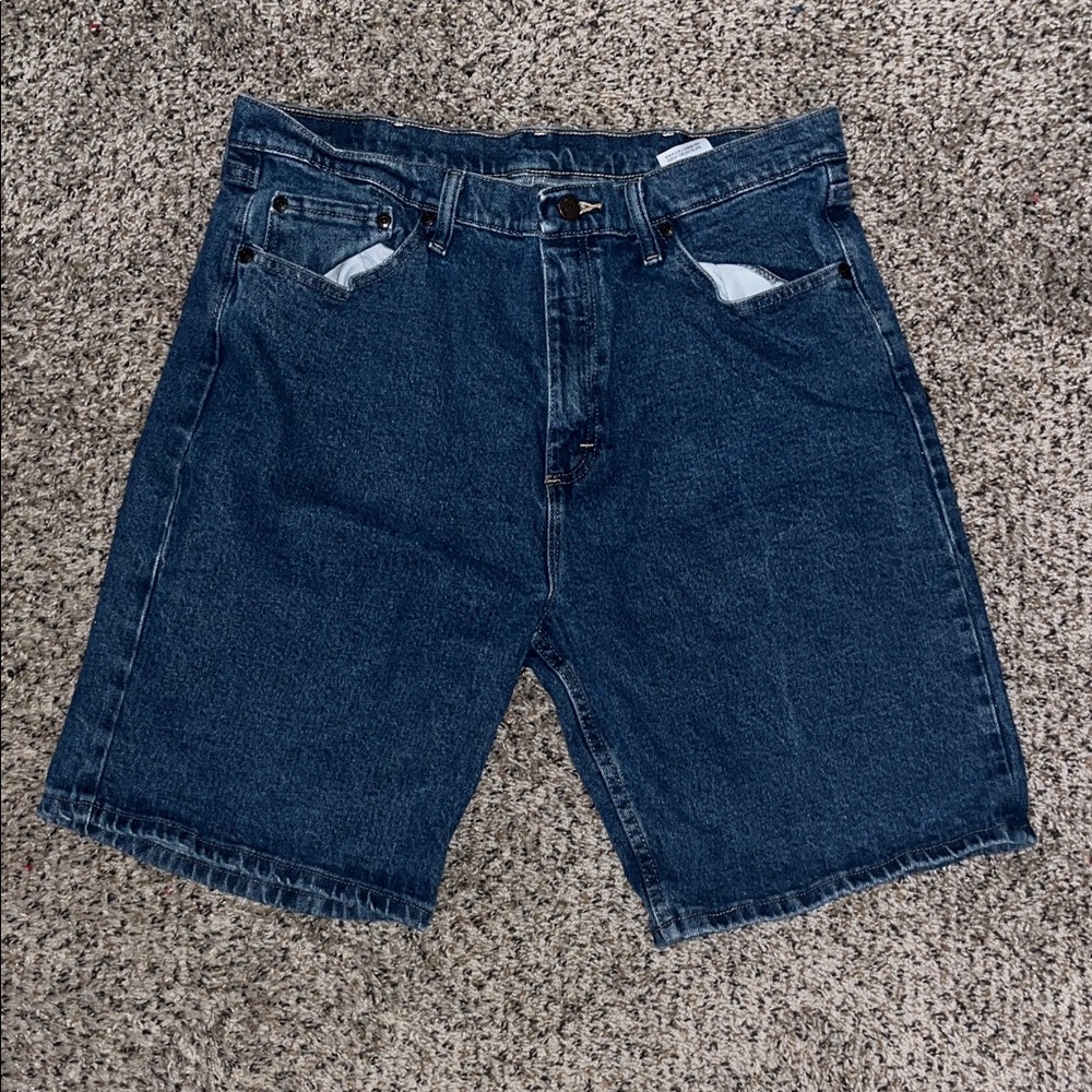 Wrangler Men's Deep Blue Jean Shorts